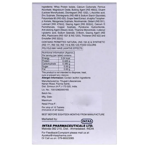 vb 7 hair tablet 10's